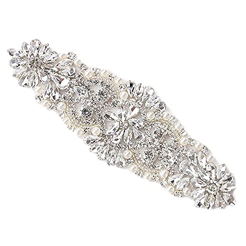 Trlyc New White/Ivory Bridal Wedding Dress Rhinestone Sash