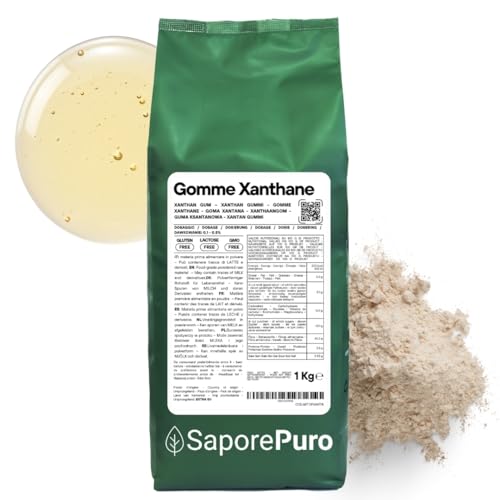 Saporepuro Xanthane en poudre 1 kg - Idéal pour la crème...