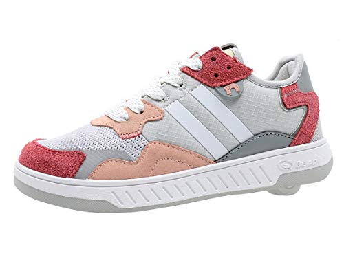 Beppi Roller Sneakers for Girls & Boys –Skate Shoes with Wheels Pink, Size 13