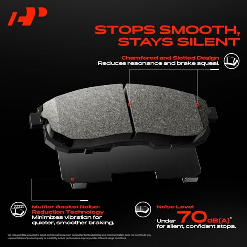 Image of A-Premium 9.45 inch (240mm) Front Vented Brake Rotors and Ceramic Pads Kit | Compatible with Honda Models - Civic 1990-2000, Civic del Sol 1993-1997, CRX 1990-1991, 6-Pack
