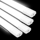 IEGLED 4PCS Tubo 120CM, Blanco Natural 4000K