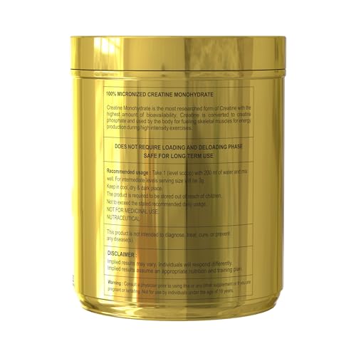 Image of Divine Nutrition Creatine Monohydrate Powder, 100% Micronized & Unflavoured, Muscle Strength, Power & Recovery, No Loading Phase, 250g - 83 Servings