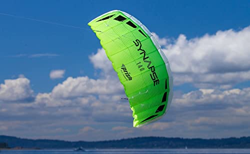 Prism Kite Technology Synapse 140 Dual-Line Parafoil Kite - An Ideal Entry Level Kite To Dual-Line Kiting, Cilantro, Syn140 #TOP1