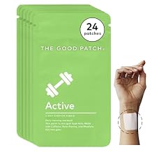 The Good Patch Active Patch, Energy Support, Natural Patch with Caffeine, Beta Alanine, Rhodiola, Plant Powered Wearable Wellness, Sustained Release 24 Total Patches