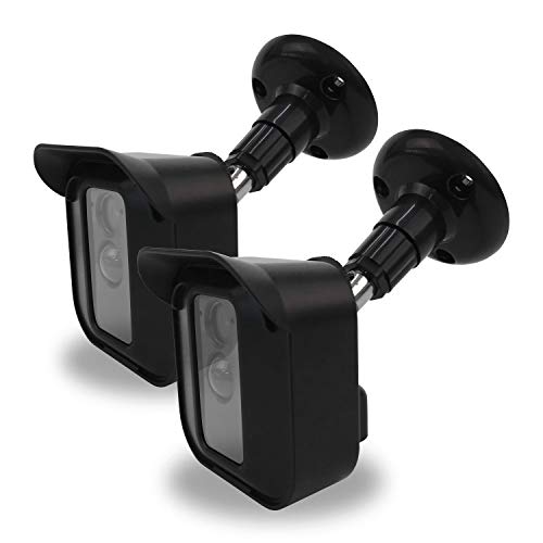 Hard Case w/Mount Bracket for Blink XT 2 Camera (Black 2 pcs) - Blink XT Covers w/Glare-reducing Hood - Indoor Outdoor Blink Camera Cover Case - Swivel Rotating Wall Mounting Housing Stand by SULLY