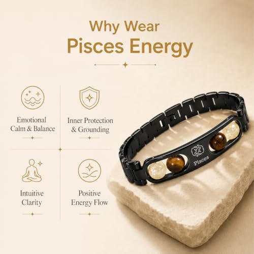 Image of Gratify Birth Crystal Metal Rashi Bracelet for Men & Women | Natural Gemstone Bracelet | Adjustable Spiritual Crystal Bracelet | Includes Authenticity Certificate | Gift for Astrology Lovers