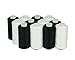 Simthread 12 Multi Colors 100% Cotton Sewing Thread 50s/3 for Quilting etc - 550 Yards Each (6 White 6 Black)