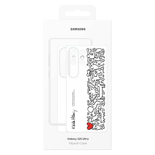 Image of SAMSUNG Galaxy S25 Ultra Flipsuit Phone Case, Protective Cover, Interchangeable Design, Included Interactive Card Syncs with Screen, US Version, EF-MS938CWEGUS, White