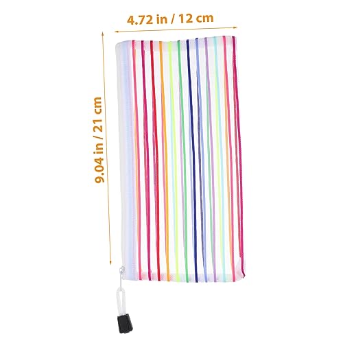 Uonlytech 6Pcs Zipper Money Bags Set Waterproof Cash Storage Pouches for Bills Coins Receipts Sturdy Travel Money Holders Label2