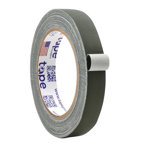 Image of WOD GTC12 Gaffer Tape, Olive Drab Low Gloss Finish Film, 3 /4 inch x 60 ft. (Pack of 64) Residue Free, Non Reflective Cloth Fabric, Secure Cords, Water Resistant, Photography, Filming Backdrop