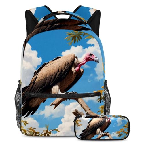 Sac à dos vautour multicolore pour adolescent afin d'éviter le désordre