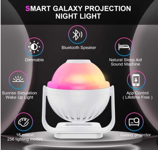 Fipka-Smart-Galaxy-Projection-Night-Light-11-Planetarium-Galaxy-Star-ProjectorBluetooth-SpeakerApp-controlled-for-bedroom-Gift-for-Kids-Birthdays-Valentines-Day-and-Christmas