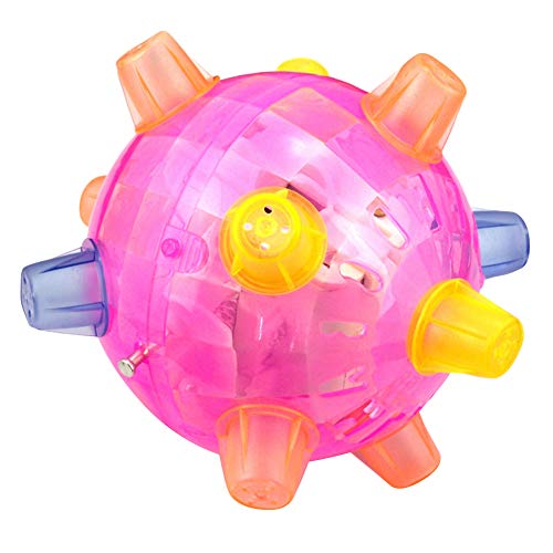 wanhonghui Sensory Toys,Baby Sensory,Baby Toy,Baby Sensory Toys,Sensory Toys for Babies,Musical Jumping Ball, Music Flashing Bouncing Toy Music Dancing Ball Pet Interactive Toy for Kids
