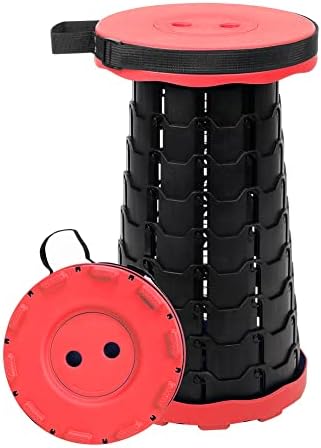 VOLIXOD Foldable Telescoping Stool Portable, Retractable Stool for Adults, Upgraded Collapsible Folding Seats with Load Capacity 550lbs, Camping Stools for Adults
