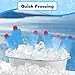 Aymzbd 6 Pcs Ice Brick Packs Ice Blocks, Reusable Ice Packs for Cooler, Leak Proof Sturdy PETG Ice Crystal Boxes, Cooler Accessories for BBQ Outdoors Camping Picnics Beach