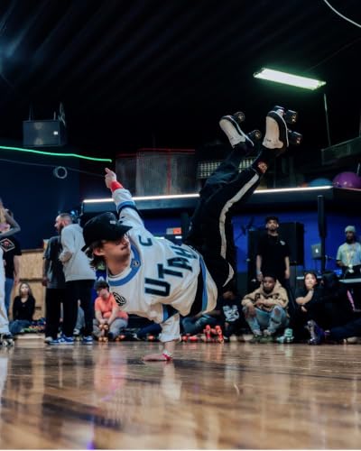 Image of Uniq Era Quad Speed Jam Roller Skates, ABEC7 Bearings | Removable tongue flaps, ABEC7 precision bearings, 62mm indoor speed wheels, lightweight composite outsole