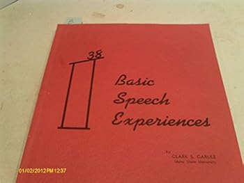 Unknown Binding Basic Speech Experiences Book