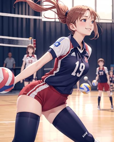 バレーボールガールズ(AIイラスト集 102P) Kawaii AI Girls