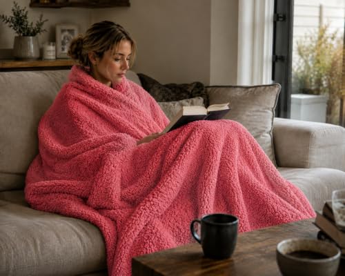 Image of Rangrika.in Blake Collection Ultra Soft Plush Dual Purpose Blanket & Bedsheet | Warm Cozy Bed Blanket with 2 Matching Pillow Covers | All Season Bedding Set
