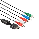6Ft Component HD AV Cable, HDTV-EDTV (High Definition 480p) Compatible with PS2/PS3/PS3 Slim 5-Wire