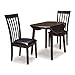 Signature Design by Ashley Hammis Rake Back Dining Room Chair, Set of 2, Dark Brown