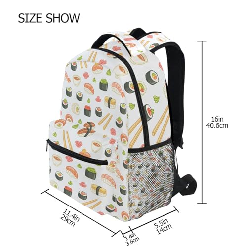 Sushi Cute Boys Girls Kids School Backpacks Bookbag, School Bag Travel Backpack Daypack4