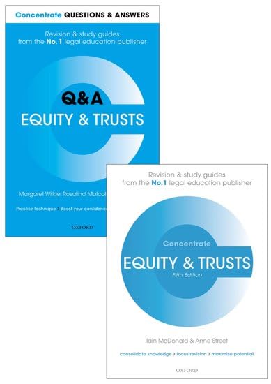Equity & Trusts Revision Pack 2016: Law revision and study guide (Concentrate)