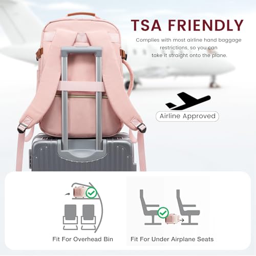 Image of LOVEVOOK 50L Travel Backpack for Women & Men, Airline Approved Carry On Luggage with 3 Packing Cubes, TSA Overnight Bags, Waterproof Personal Item Bag, Weekender Essentials Backpacks fits 17 inch Laptop