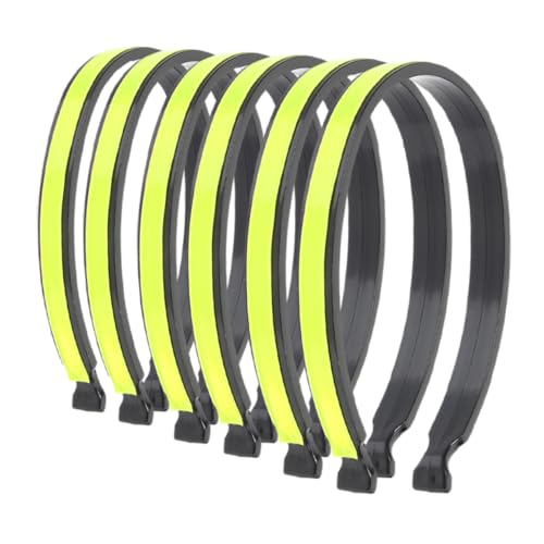 JUMPLAWN 3pairs Professional Cycling Trouser Clips Reflective Leg Bands for Safety Ankle Wraps for Outdoor Recreation Lightweight High Visibility Design to Protect Pants from Chain Damage