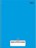 Tilibra - Caderno de Caligrafia Brochura Capa Dura Universitário D+ Azul 96 Folhas