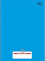 Tilibra - Caderno de Caligrafia Brochura Capa Dura Universitário D+ Azul 96 Folhas