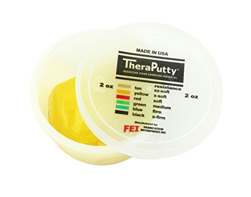 CanDo Sparkle Theraputty - 2 oz - Yellow - X-Soft
