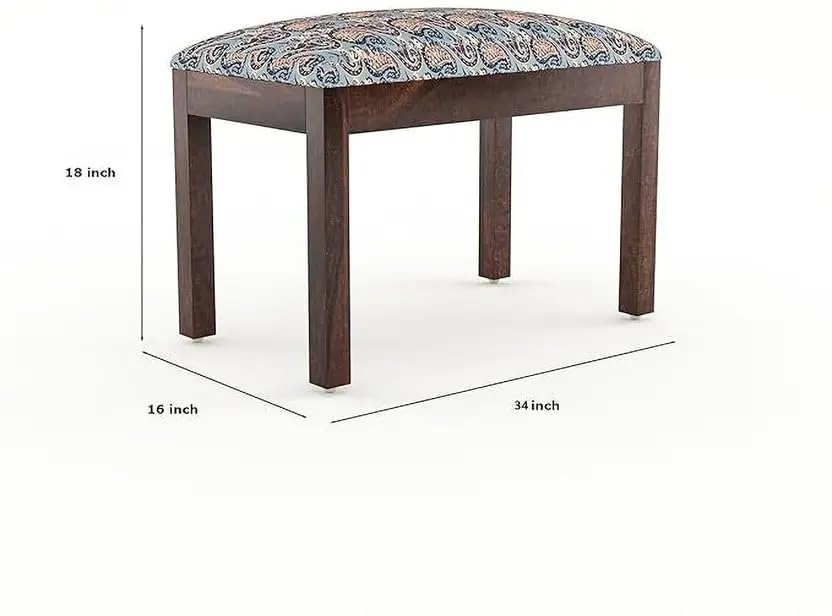 Image of RECTART Solid Wood Dining Table Set with Chairs for Living Room Home | Wooden Dining Room Sets Furniture for Hotels and Restaurants | (Walnut Finish, 4 Seater-D)