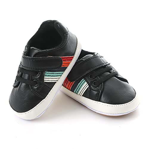 Image of Clowora Baby Boys Girls Shoes Non-Slip Rubber Sole Sneakers Infant First Walking Toddler Crib Shoes Newborn Loafers Flats.