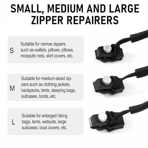 Reisverschluss-reparaturset, Reisverschluss-Zipper Ersatz, Reißverschluss-zipper Schieber Ersatz, Reißverschluss Reparatur Set, Reissverschluss Zipper, für Universal Reißverschluss,Kleidung,Bettzug