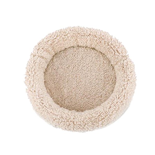 Leeadwaey New Guinea Pig - Colchoneta de invierno para hámster, erizo, tamaño L, color crema