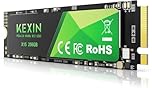 KEXIN SSD M.2 NVMe Interne SSD 256GB M.2 2280, PCIe Gen 3.0,bis zu 2800 MB/s Lesen, 2300 MB/s Schreiben, 3D-NAND-Flash, Internes Solid State Drive PC-Enthusiasten und Gamer