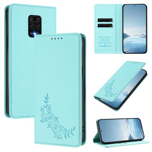 �X�}�z�P�[�X �Ή��@�� for Redmi Note 9 Pro (Max)/ Note 9S 4G / 10 lite,�Ή��@�� for Xiaomi Poco M2 Pro �yRFID�u���b�N�z�y�J�[�h�z���_�[�t�����z �}�O�l�b�g�J�� �X�^���h�@�\�t