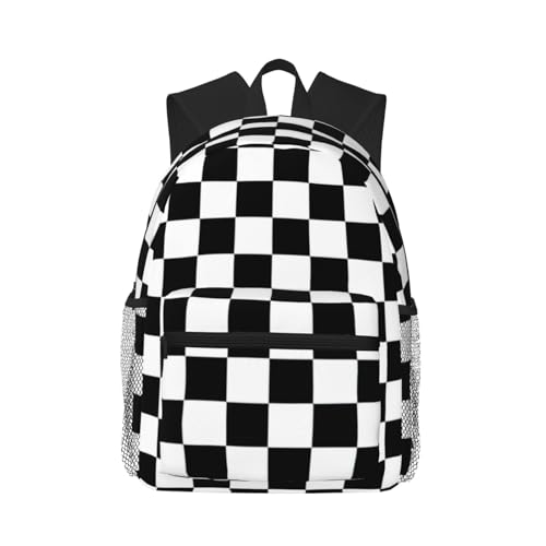 Sac à dos de voyage multifonctionnel à rayures pour adulte, bagage cabine vintage noir One Size