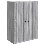 KDVXBCQJH Armadio da parete grigio Sonoma, 66 x 34,5 x 90 cm, in legno