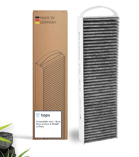Tops Filtre à charbon actif pour Bora Pure PUAKF - Filtre de qualité supérieure pour votre plaque de cuisson Bora avec hotte aspirante PURU ou PUXU