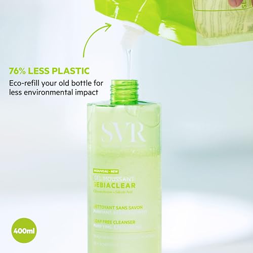 SVR SEBIACLEAR Salicylic Acid Face and Body Wash for Oily Acne-Prone, and Combination Skin. Purifying - Image 2