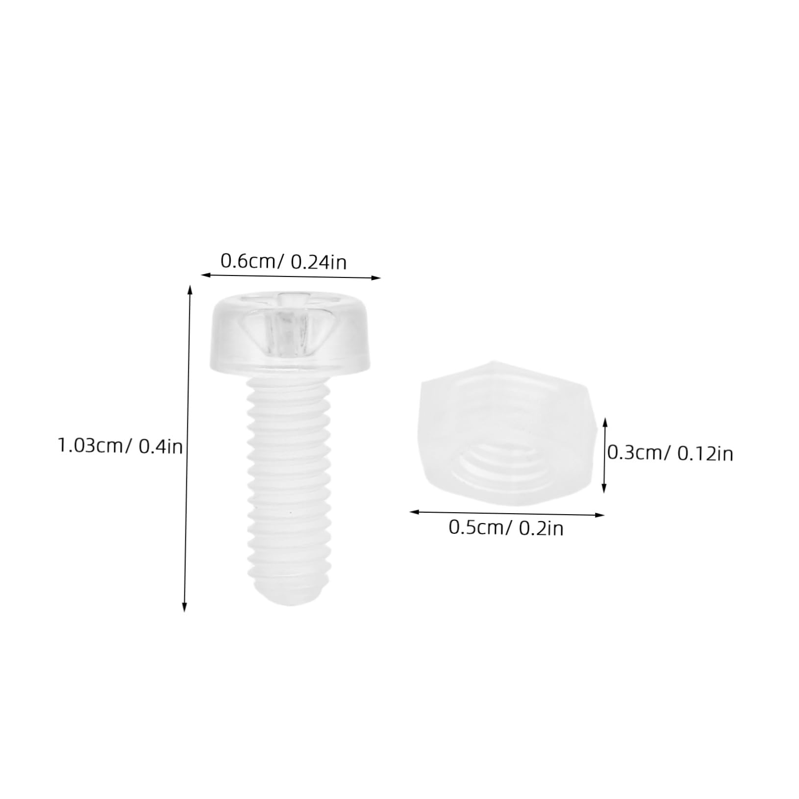 Alipis Stable Connection Acrylic Hardware 100pcs Fastener Kit for Home Mechanical Projects