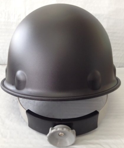 Fibre-Metal Hard Hat Injection Molded Roughneck Fiberglass with 8-Point Ratchet Suspension, Black, Medium
