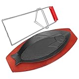 Photo Gallery wekadrin 1set teglie da cucina ghisa forma di pesce piastra per steak e grigliate per barbecue e cottura famiglia antiadente e facile da pulire Photo Gallery wekadrin 1set teglie da cucina ghisa forma di pesce piastra per steak e grigliate per barbecue e cottura famiglia antiadente e facile da pulire