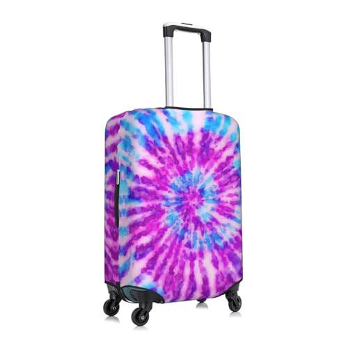 Tie Dye Purple Suitcase Cover Elastic Travel Suitcase Protector Covers Trolley Case Sleeve With Buckle Strap Belt Luggage Cover, Medium2