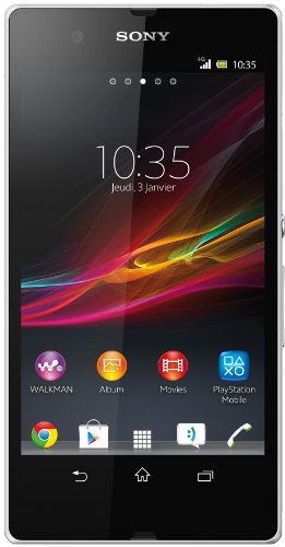 Sony Xperia Z - Smartphone libre (cámara de fotos de 13 Mpx, Android, Wi-Fi), color blanco [Importado de Francia]