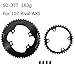 DJC Stone Chainring 107BCD for Rival Round Bike Double Chainring 2X for Sram Rival ETAP AXS Flattop 12S 54-41T 50-37T 52-39T 46-33T 48-35T 12 Speed (52T-39T for Rival AXS)