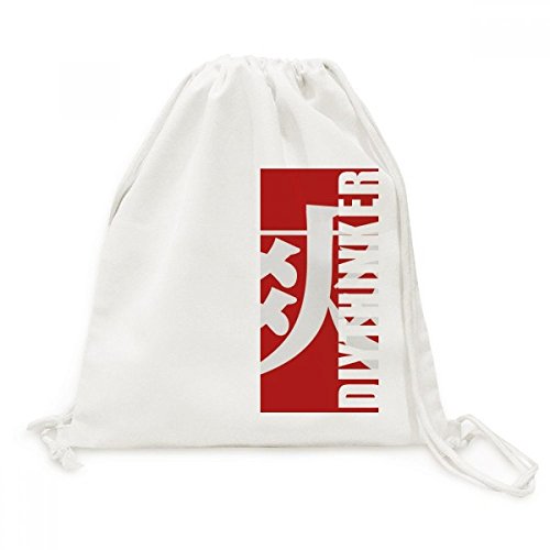 Sac en toile de voyage style chine avec cordon de serrage pour adulte