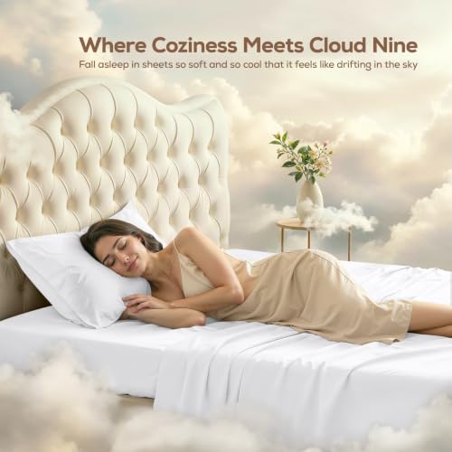 Image of Utopia Bedding Twin XL Bed Sheets Set - Pack of 2 Sheet Sets - Perfect for Spa, Hotel, & Guest Bedroom - Brushed Microfiber - Shrinkage and Fade Resistant - Easy Care (White)